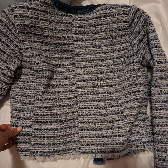 Ecru Tweed with denim jacket - Picture 3 of 5